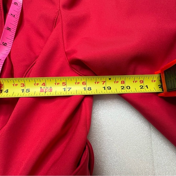 Rain Sisters Elegant Red Trench Coat for Women. NWT. Size L petite.  Gorgeous! - Picture 13 of 16